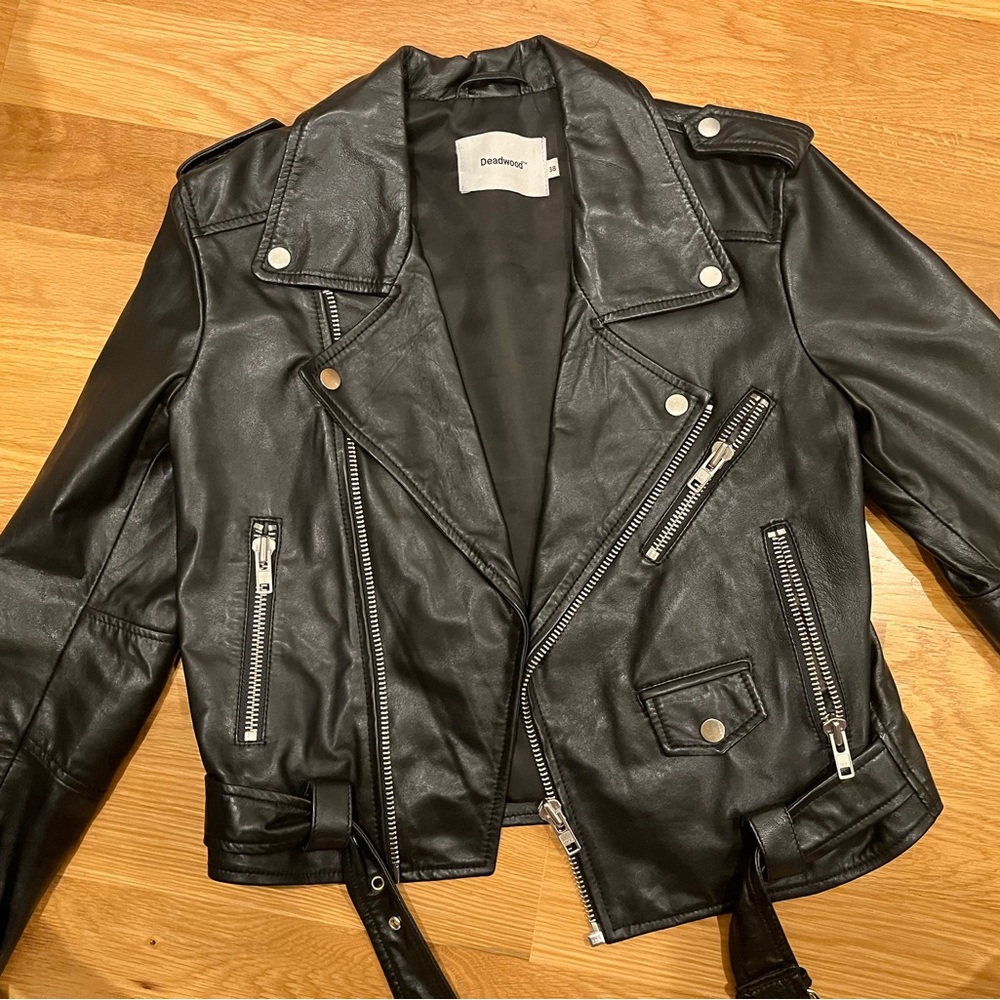 Deadwood joan leather jacket size 38